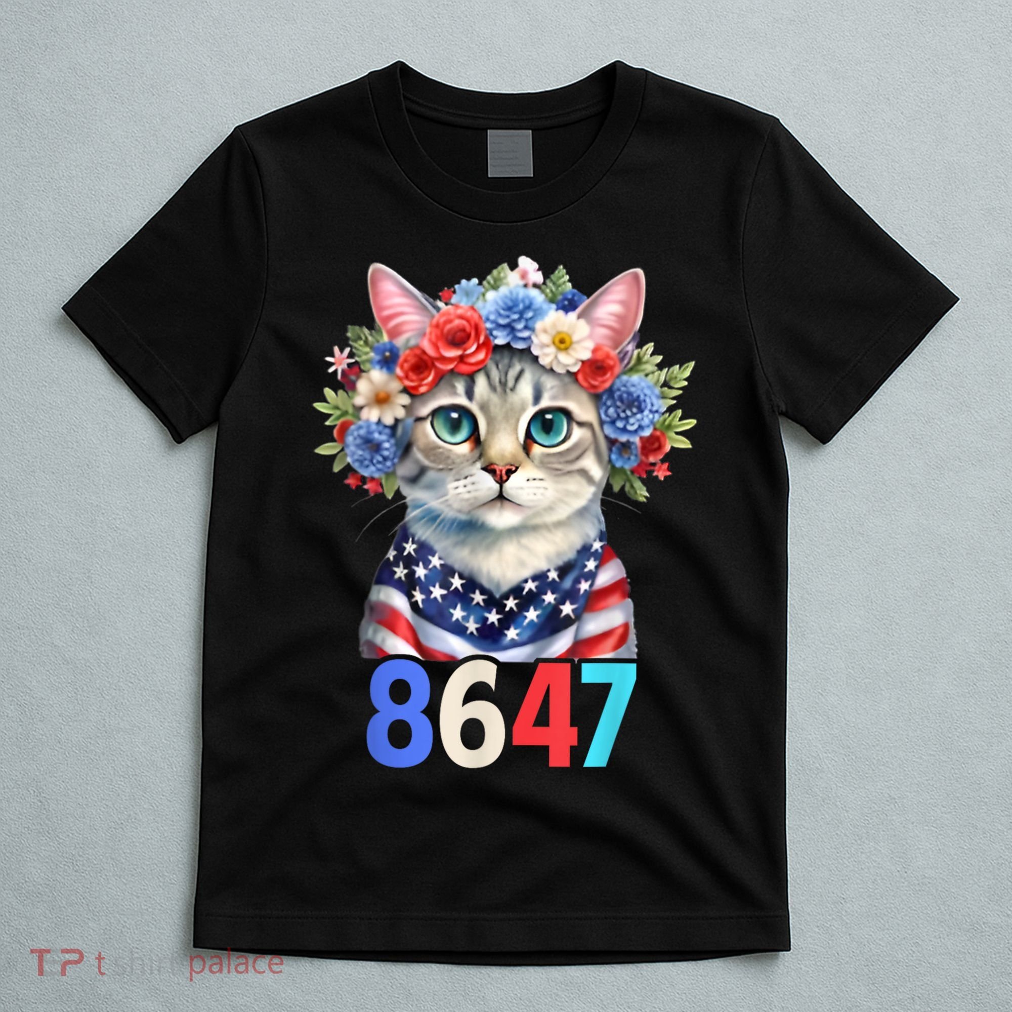 86 47 vintage 8647 outfits 8647 Floral Retro 86 47 Cat Lovers T-Shirt