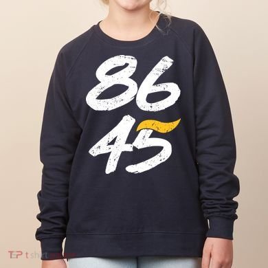 8645 Impeach Trump Vintage Distressed 86 45 Women's Sweatshirt