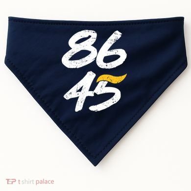 8645 Impeach Trump Vintage Distressed 86 45 USA-Made Doggie Bandana