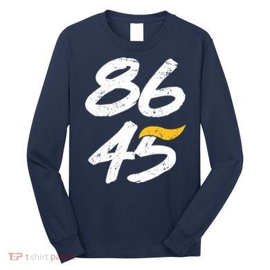 8645 Impeach Trump Vintage Distressed 86 45 Long Sleeve Shirt
