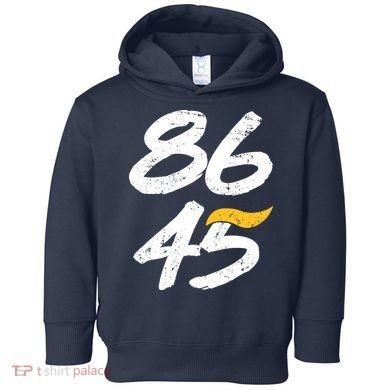 8645 Impeach Trump Vintage Distressed 86 45 Toddler Hoodie