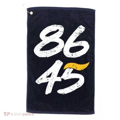 8645 Impeach Trump Vintage Distressed 86 45 Golf Towel