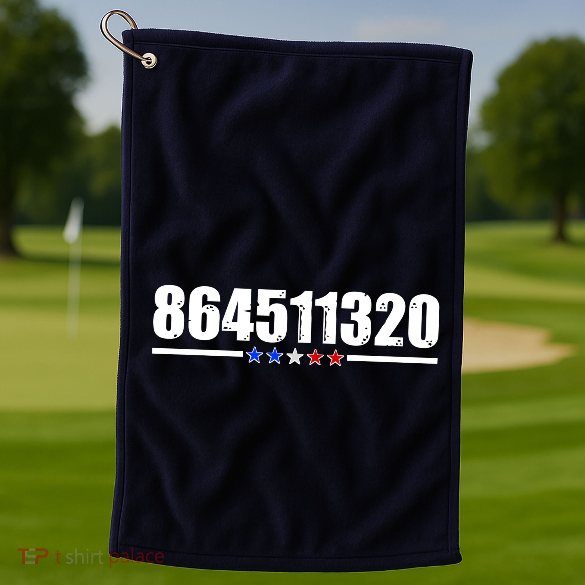 864511320 Anti Trump 8645 Golf Towel
