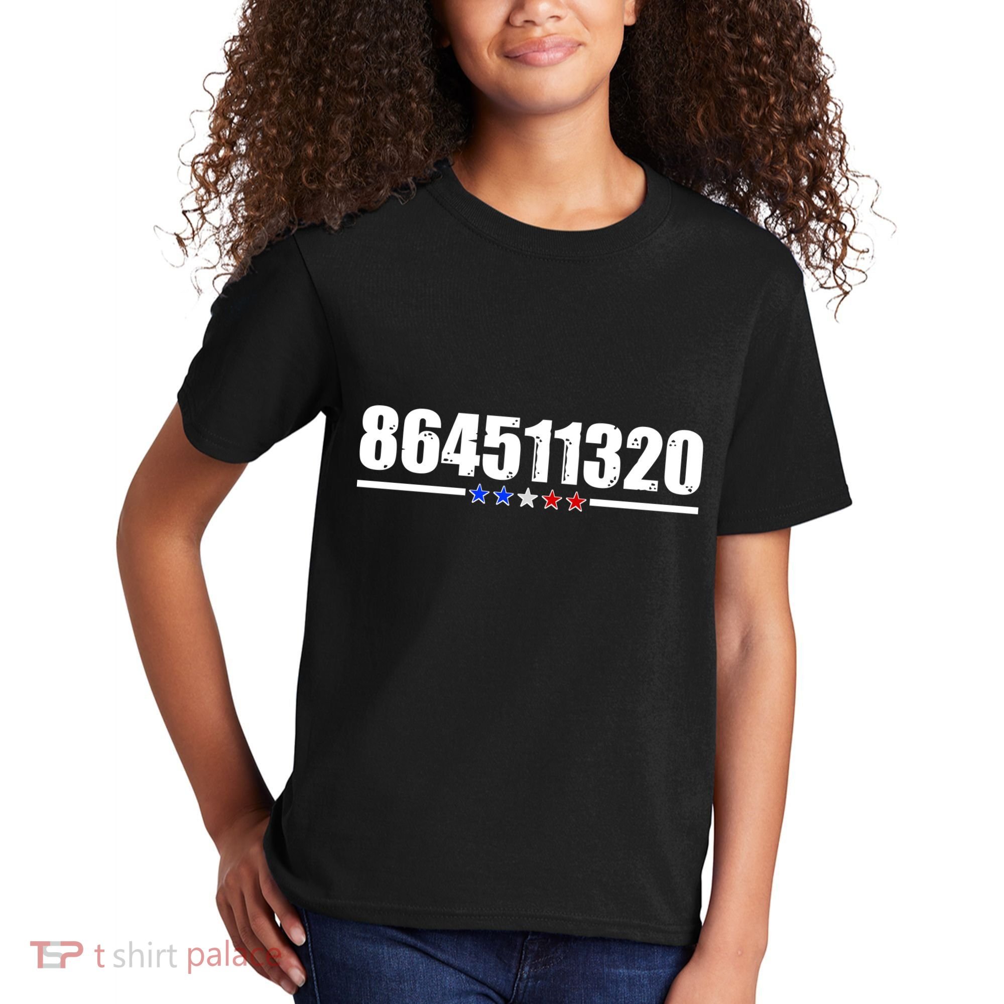 864511320 Anti Trump 8645 Kids T-Shirt