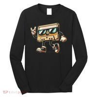 80s 90s Audio Cassette Tape Women Funny Retro Long Sleeve Shirt thumb 0