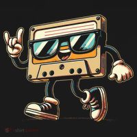 80s 90s Audio Cassette Tape Women Funny Retro Women's Hoodie thumb 2