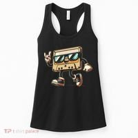80s 90s Audio Cassette Tape Women Funny Retro Women's Tank Top thumb 0