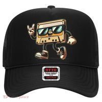 80s 90s Audio Cassette Tape Women Funny Retro Hat thumb 0
