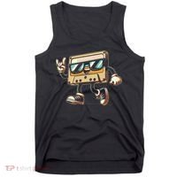 80s 90s Audio Cassette Tape Women Funny Retro Tank Top thumb 0