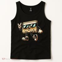 80s 90s Audio Cassette Tape Women Funny Retro Tank Top thumb 2