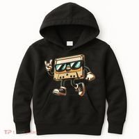 80s 90s Audio Cassette Tape Women Funny Retro Kids Hoodie thumb 0