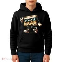 80s 90s Audio Cassette Tape Women Funny Retro Kids Hoodie thumb 4