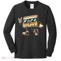 80s 90s Audio Cassette Tape Women Funny Retro Kids Long Sleeve Shirt thumb 0