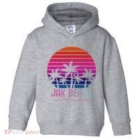 80s 90s Jacksonville Florida Vacation Jax Beach Toddler Hoodie thumb 0