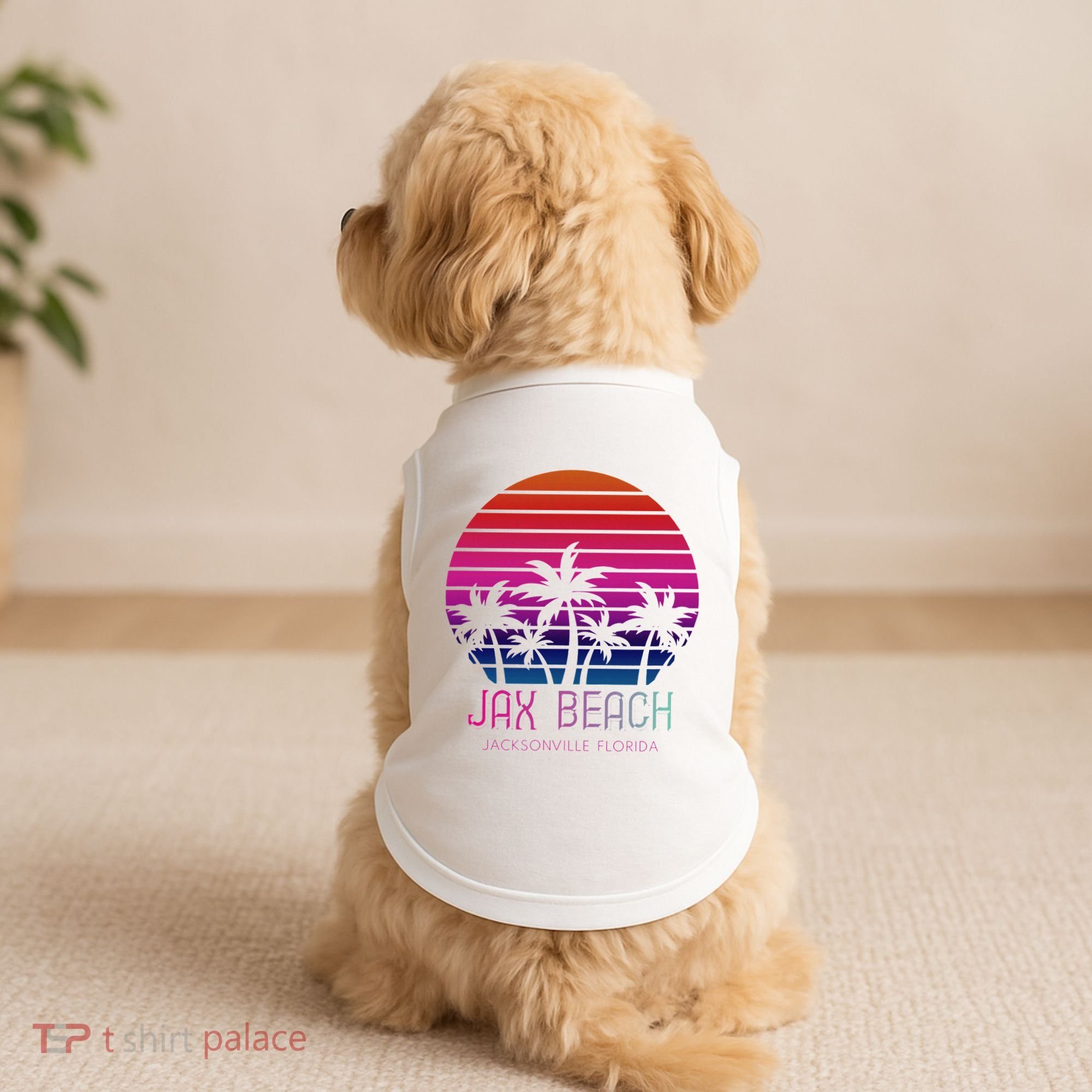 80s 90s Jacksonville Florida Vacation Jax Beach Doggie Tank
