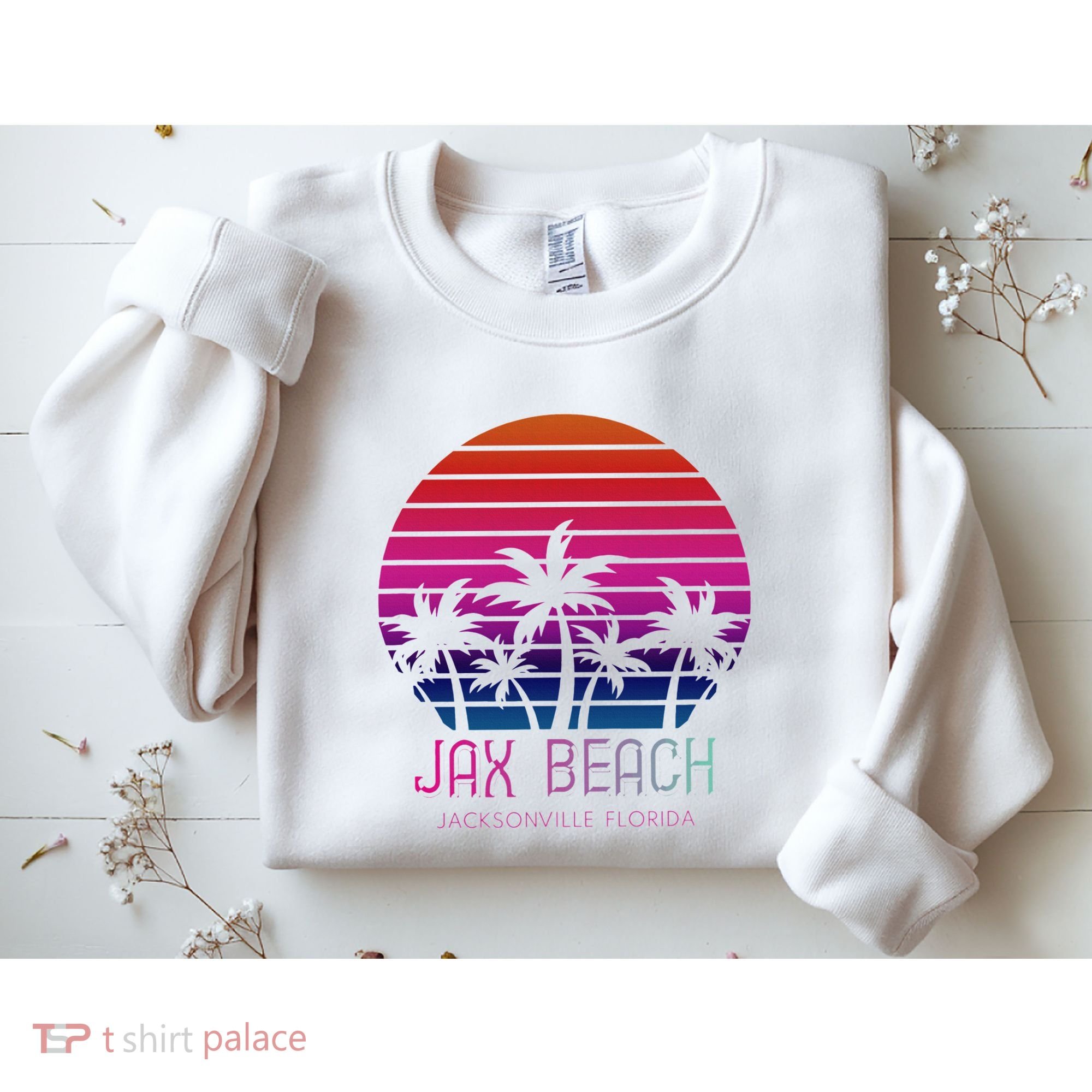80s 90s Jacksonville Florida Vacation Jax Beach Sweatshirt