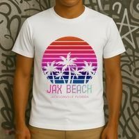 80s 90s Jacksonville Florida Vacation Jax Beach T-Shirt thumb 3