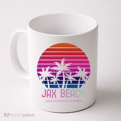 80s 90s Jacksonville Florida Vacation Jax Beach Coffee Mug