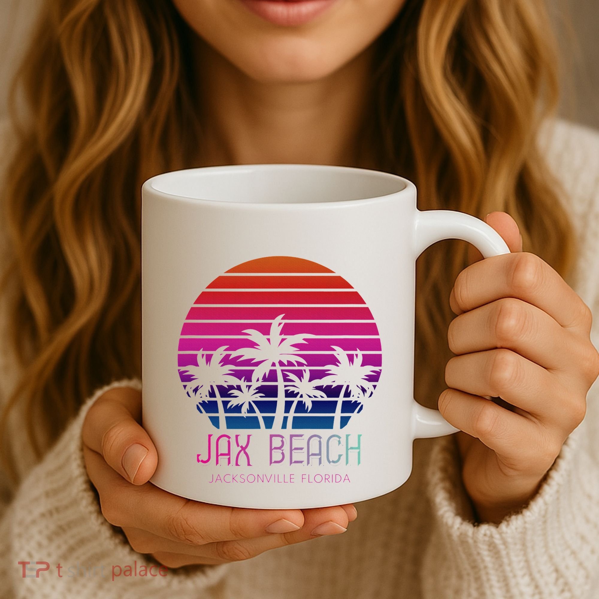 80s 90s Jacksonville Florida Vacation Jax Beach Coffee Mug