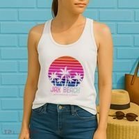 80s 90s Jacksonville Florida Vacation Jax Beach Women's Tank Top thumb 2