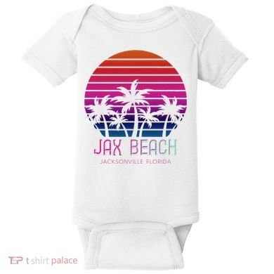 80s 90s Jacksonville Florida Vacation Jax Beach Baby Bodysuit