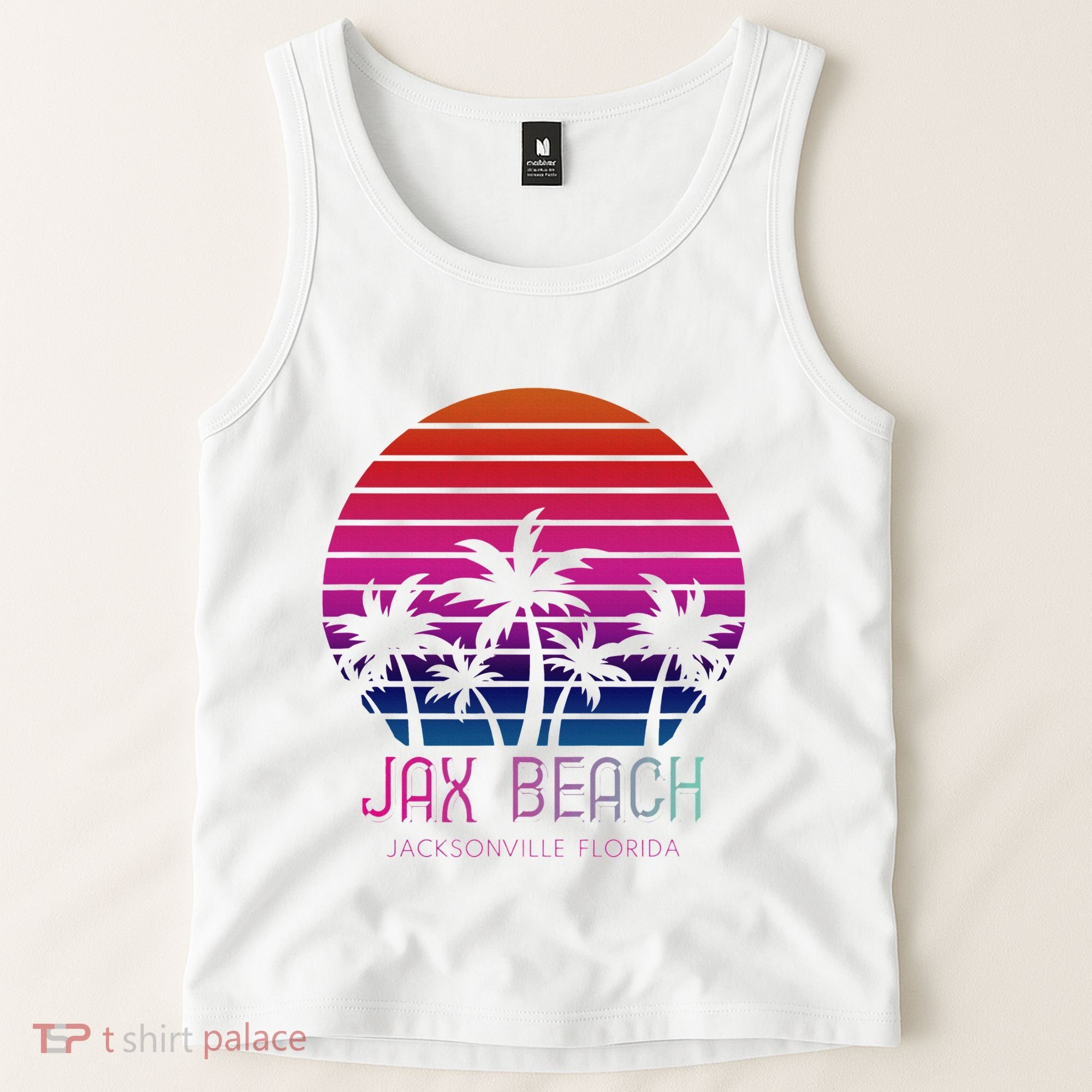 80s 90s Jacksonville Florida Vacation Jax Beach Tank Top