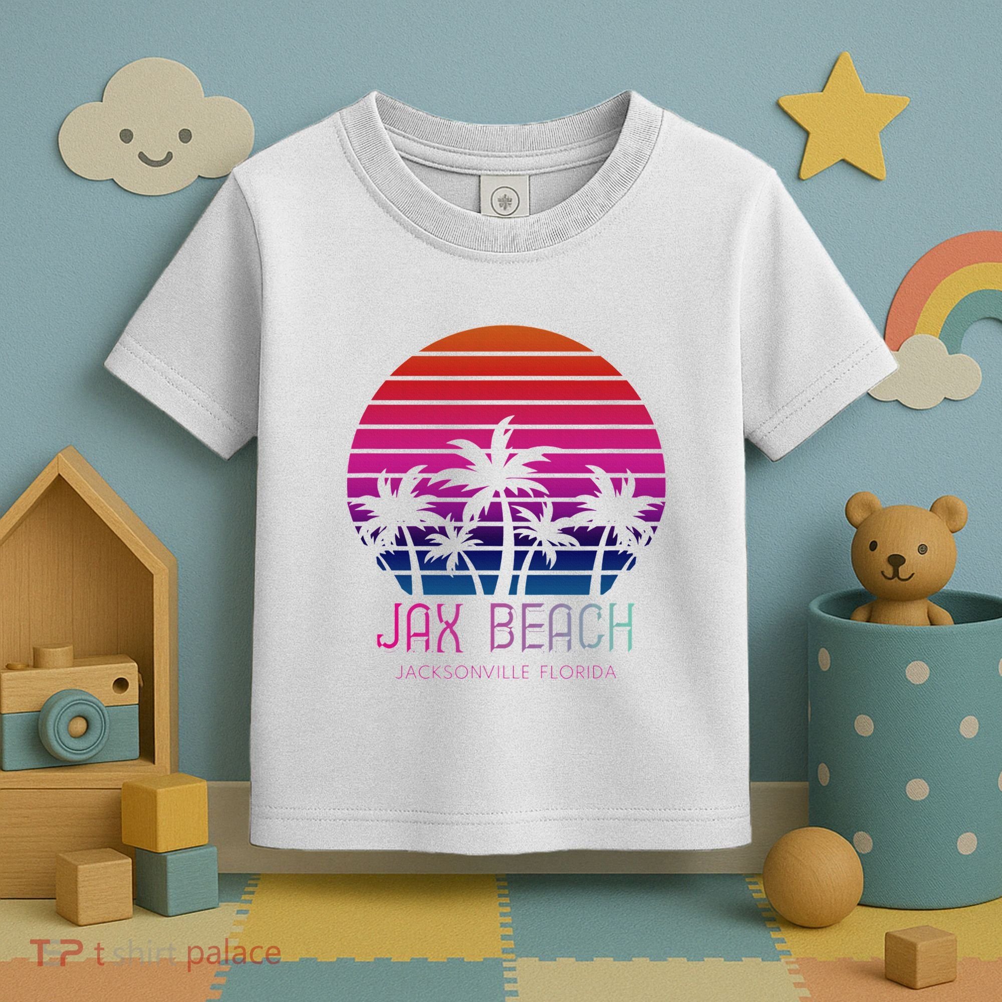 80s 90s Jacksonville Florida Vacation Jax Beach Toddler T-Shirt