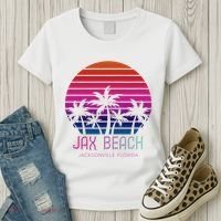 80s 90s Jacksonville Florida Vacation Jax Beach Women's T-Shirt thumb 3