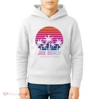 80s 90s Jacksonville Florida Vacation Jax Beach Kids Hoodie thumb 4
