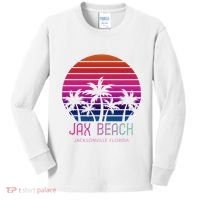80s 90s Jacksonville Florida Vacation Jax Beach Kids Long Sleeve Shirt thumb 0