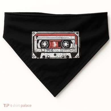 80s 90s Nostalgic Retro Cassette Tape Throwback Memories USA-Made Doggie Bandana