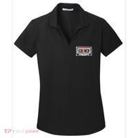 80s 90s Nostalgic Retro Cassette Tape Throwback Memories Women's Dry Zone Grid Polo thumb 0
