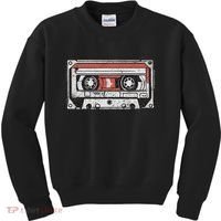 80s 90s Nostalgic Retro Cassette Tape Throwback Memories Kids Sweatshirt thumb 0