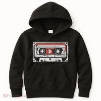 80s 90s Nostalgic Retro Cassette Tape Throwback Memories Kids Hoodie thumb 0