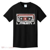 80s 90s Nostalgic Retro Cassette Tape Throwback Memories Kids T-Shirt thumb 0
