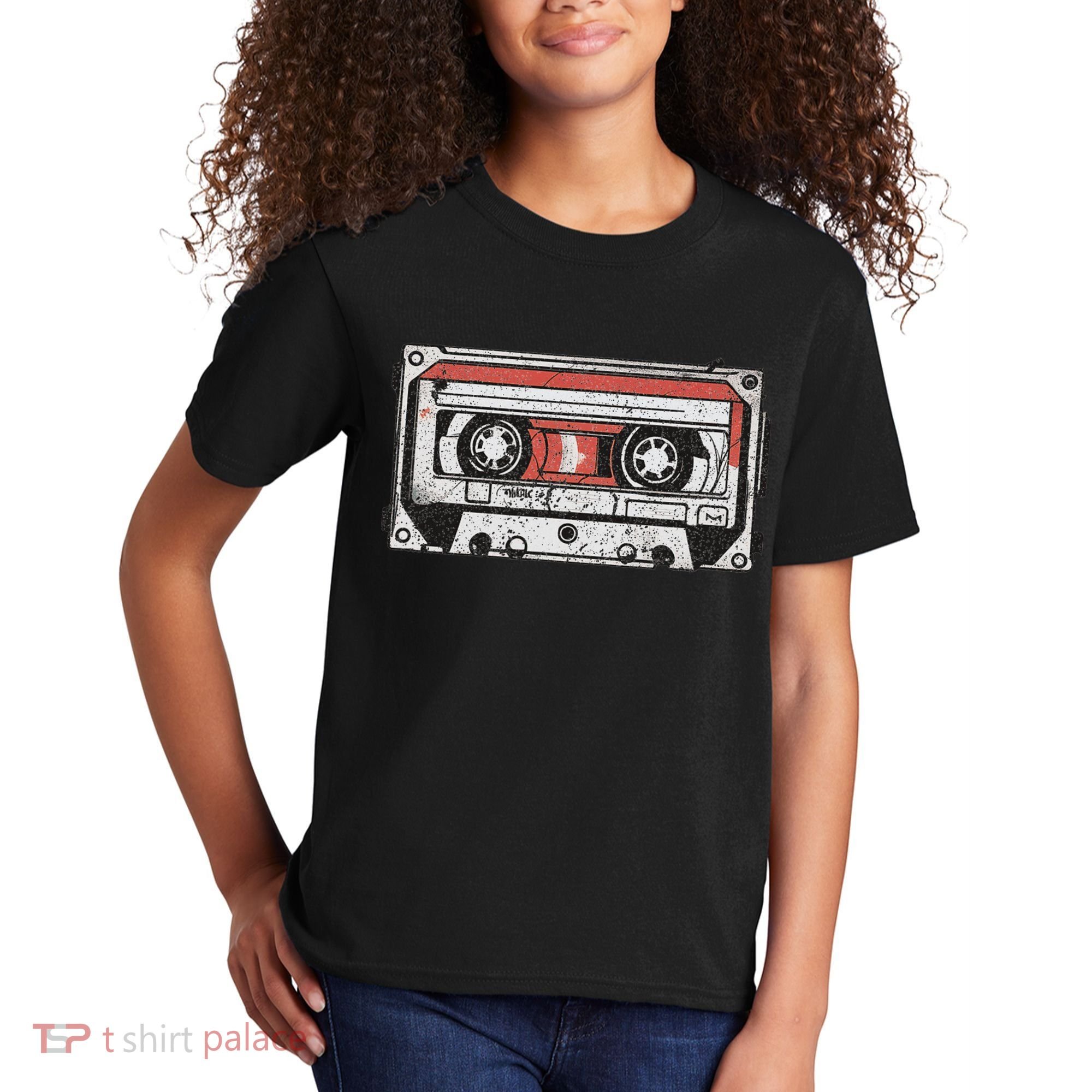 80s 90s Nostalgic Retro Cassette Tape Throwback Memories Kids T-Shirt