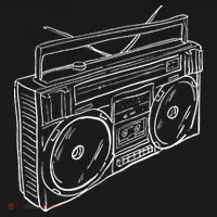 80s & 90s Old School Music Hip Hop Beatbox Boombox Long Sleeve Shirt thumb 2