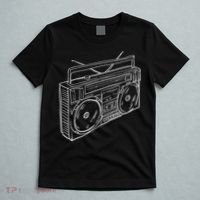 80s & 90s Old School Music Hip Hop Beatbox Boombox T-Shirt thumb 5
