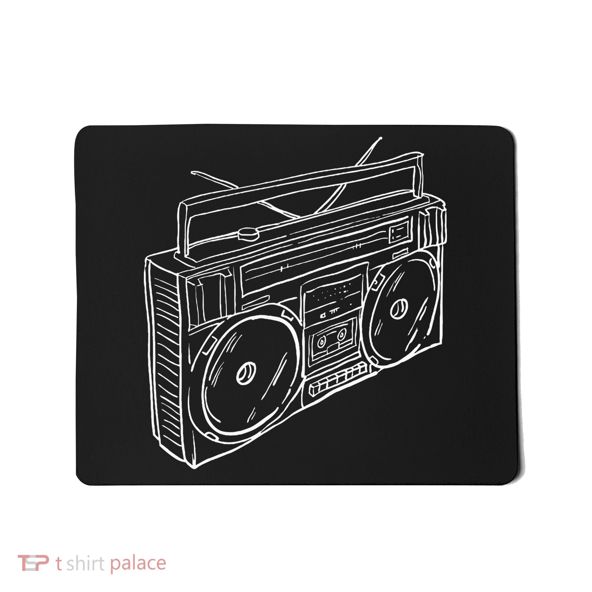 80s & 90s Old School Music Hip Hop Beatbox Boombox Mousepad