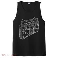 80s & 90s Old School Music Hip Hop Beatbox Boombox PosiCharge Competitor Tank thumb 0