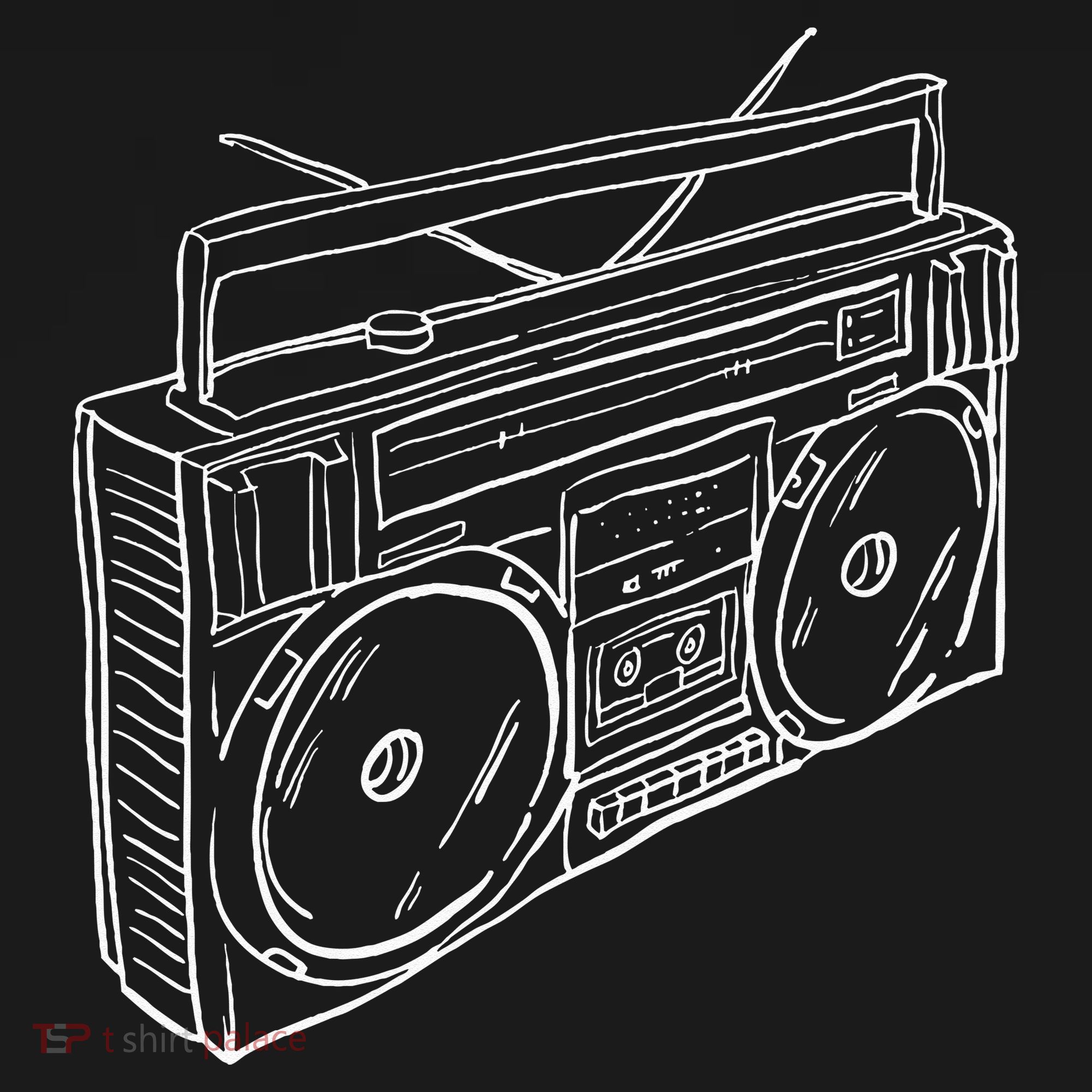 80s & 90s Old School Music Hip Hop Beatbox Boombox Tank Top