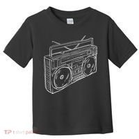 80s & 90s Old School Music Hip Hop Beatbox Boombox Toddler T-Shirt thumb 0