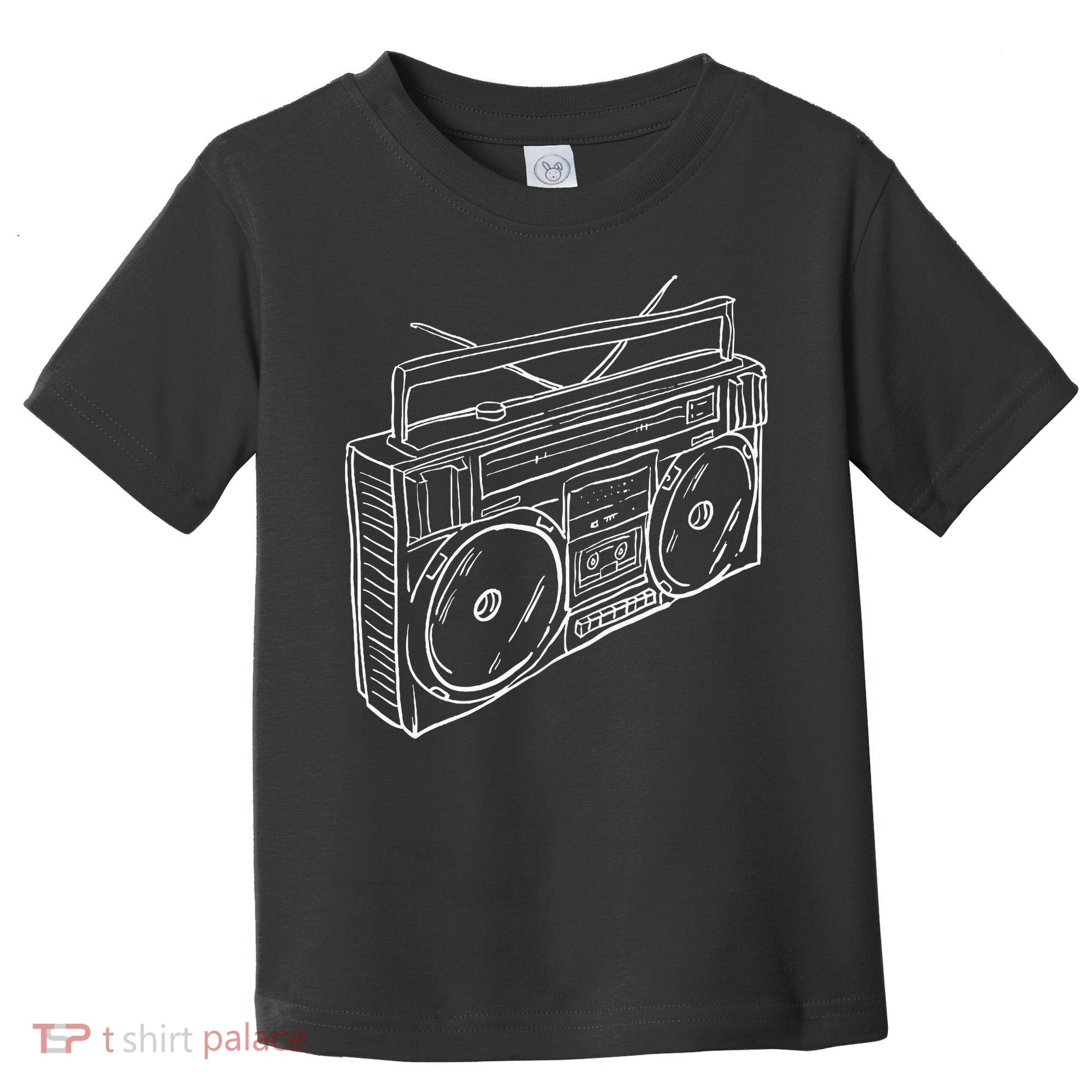 80s & 90s Old School Music Hip Hop Beatbox Boombox Toddler T-Shirt