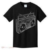80s & 90s Old School Music Hip Hop Beatbox Boombox Kids T-Shirt thumb 0