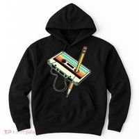 80s 90s Retro Party Costume Nostalgia Cassette Hoodie thumb 0