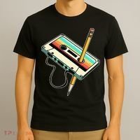 80s 90s Retro Party Costume Nostalgia Cassette T-Shirt thumb 3