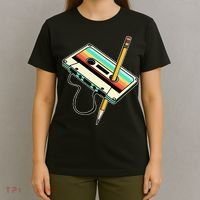 80s 90s Retro Party Costume Nostalgia Cassette T-Shirt thumb 4