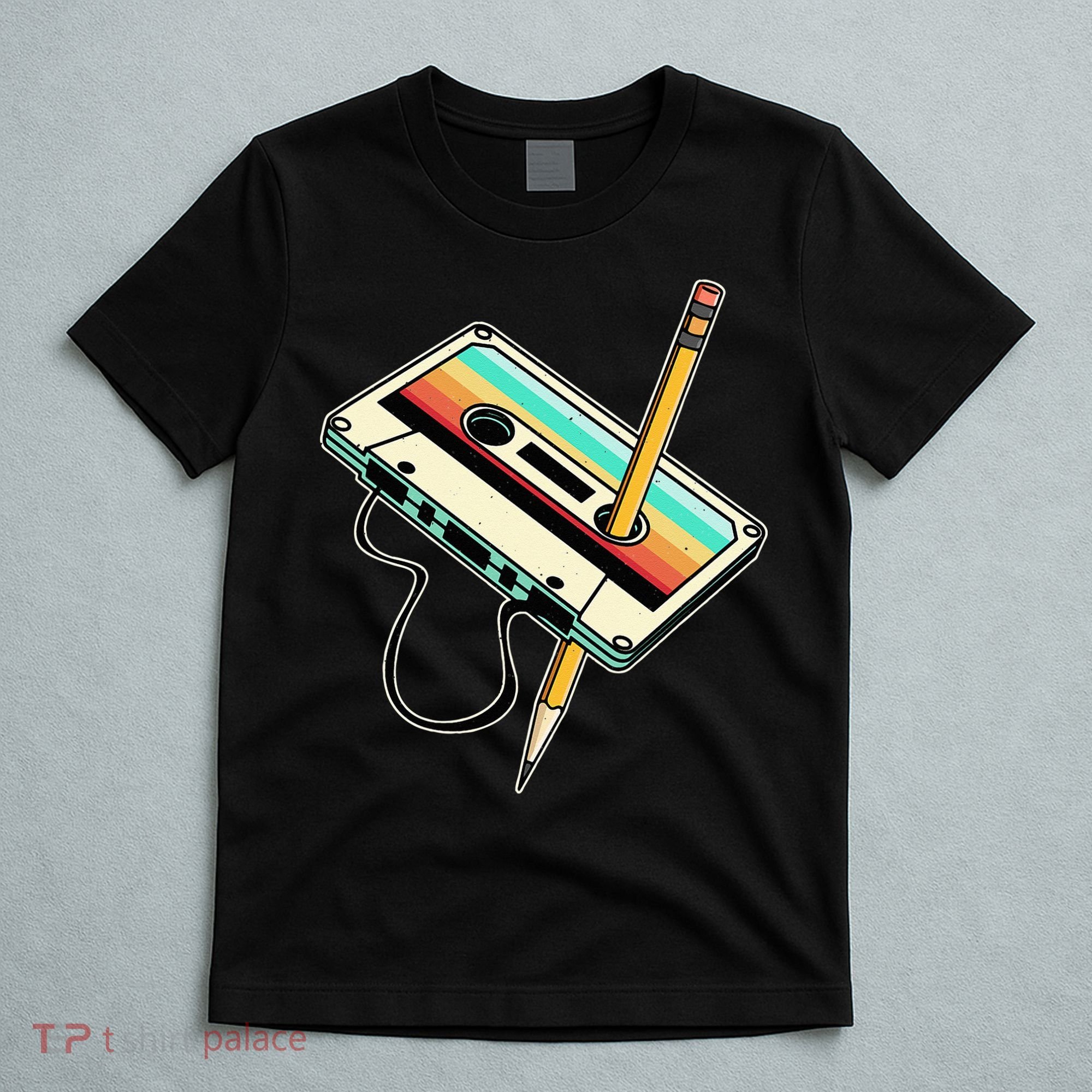 80s 90s Retro Party Costume Nostalgia Cassette T-Shirt