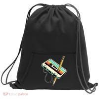 80s 90s Retro Party Costume Nostalgia Cassette Sweatshirt Cinch Pack Bag thumb 0