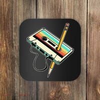 80s 90s Retro Party Costume Nostalgia Cassette Coaster thumb 0